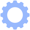 Gear icon for improved process